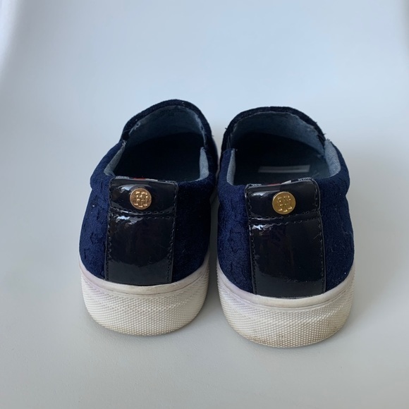 Tommy Hilfiger Velvet Blue Star Slip On Shoes - Picture 4 of 7